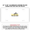 6 X 12 Full Size Aluminum License Plate for Cars and Trucks  Thumbnail