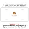 6 X 12 Full Size Aluminum License Plate for Cars and Trucks  Thumbnail