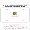6 X 12 Full Size Aluminum License Plate for Cars and Trucks  Thumbnail