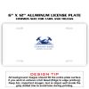 6 X 12 Full Size Aluminum License Plate for Cars and Trucks  Thumbnail