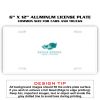 6 X 12 Full Size Aluminum License Plate for Cars and Trucks  Thumbnail