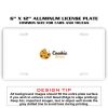 6 X 12 Full Size Aluminum License Plate for Cars and Trucks  Thumbnail