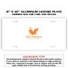 6 X 12 Full Size Aluminum License Plate for Cars and Trucks  Thumbnail