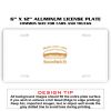 6 X 12 Full Size Aluminum License Plate for Cars and Trucks  Thumbnail