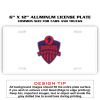6 X 12 Full Size Aluminum License Plate for Cars and Trucks  Thumbnail