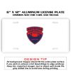 6 X 12 Full Size Aluminum License Plate for Cars and Trucks  Thumbnail