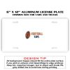 6 X 12 Full Size Aluminum License Plate for Cars and Trucks  Thumbnail