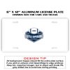 6 X 12 Full Size Aluminum License Plate for Cars and Trucks  Thumbnail