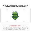 6 X 12 Full Size Aluminum License Plate for Cars and Trucks  Thumbnail