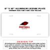 6 X 12 Full Size Aluminum License Plate for Cars and Trucks  Thumbnail