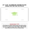 6 X 12 Full Size Aluminum License Plate for Cars and Trucks  Thumbnail