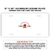 6 X 12 Full Size Aluminum License Plate for Cars and Trucks  Thumbnail