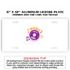 6 X 12 Full Size Aluminum License Plate for Cars and Trucks  Thumbnail