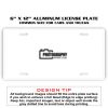 6 X 12 Full Size Aluminum License Plate for Cars and Trucks  Thumbnail