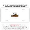 6 X 12 Full Size Aluminum License Plate for Cars and Trucks  Thumbnail