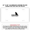 6 X 12 Full Size Aluminum License Plate for Cars and Trucks  Thumbnail
