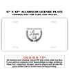 6 X 12 Full Size Aluminum License Plate for Cars and Trucks  Thumbnail