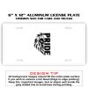 6 X 12 Full Size Aluminum License Plate for Cars and Trucks  Thumbnail