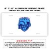 6 X 12 Full Size Aluminum License Plate for Cars and Trucks  Thumbnail