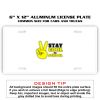 6 X 12 Full Size Aluminum License Plate for Cars and Trucks  Thumbnail