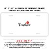 6 X 12 Full Size Aluminum License Plate for Cars and Trucks  Thumbnail
