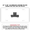 6 X 12 Full Size Aluminum License Plate for Cars and Trucks  Thumbnail