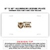 6 X 12 Full Size Aluminum License Plate for Cars and Trucks  Thumbnail