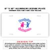 6 X 12 Full Size Aluminum License Plate for Cars and Trucks  Thumbnail