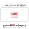 6 X 12 Full Size Aluminum License Plate for Cars and Trucks  Thumbnail