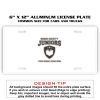 6 X 12 Full Size Aluminum License Plate for Cars and Trucks  Thumbnail