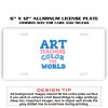 6 X 12 Full Size Aluminum License Plate for Cars and Trucks  Thumbnail