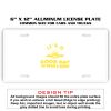 6 X 12 Full Size Aluminum License Plate for Cars and Trucks  Thumbnail