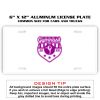 6 X 12 Full Size Aluminum License Plate for Cars and Trucks  Thumbnail