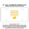 6 X 12 Full Size Aluminum License Plate for Cars and Trucks  Thumbnail