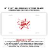 6 X 12 Full Size Aluminum License Plate for Cars and Trucks  Thumbnail