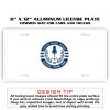 6 X 12 Full Size Aluminum License Plate for Cars and Trucks  Thumbnail