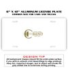 6 X 12 Full Size Aluminum License Plate for Cars and Trucks  Thumbnail