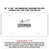 6 X 12 Full Size Aluminum License Plate for Cars and Trucks  Thumbnail