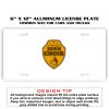 6 X 12 Full Size Aluminum License Plate for Cars and Trucks  Thumbnail