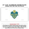 6 X 12 Full Size Aluminum License Plate for Cars and Trucks  Thumbnail