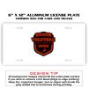 6 X 12 Full Size Aluminum License Plate for Cars and Trucks  Thumbnail