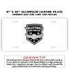 6 X 12 Full Size Aluminum License Plate for Cars and Trucks  Thumbnail