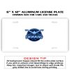 6 X 12 Full Size Aluminum License Plate for Cars and Trucks  Thumbnail