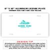 6 X 12 Full Size Aluminum License Plate for Cars and Trucks  Thumbnail