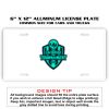 6 X 12 Full Size Aluminum License Plate for Cars and Trucks  Thumbnail