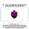 6 X 12 Full Size Aluminum License Plate for Cars and Trucks  Thumbnail