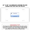 6 X 12 Full Size Aluminum License Plate for Cars and Trucks  Thumbnail