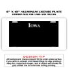 6 X 12 Full Size Aluminum License Plate for Cars and Trucks  Thumbnail