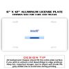 6 X 12 Full Size Aluminum License Plate for Cars and Trucks  Thumbnail