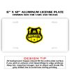 6 X 12 Full Size Aluminum License Plate for Cars and Trucks  Thumbnail